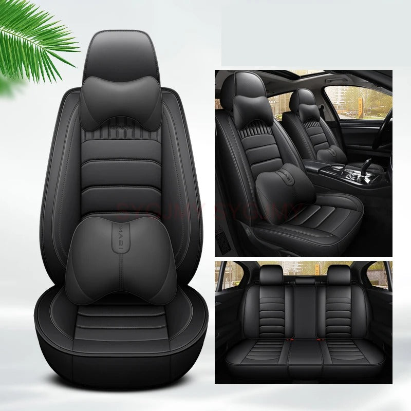3D Full Coverage Car Seat Cover – Premium PU Leather for KIA Sportage, Ceed, Rio & More