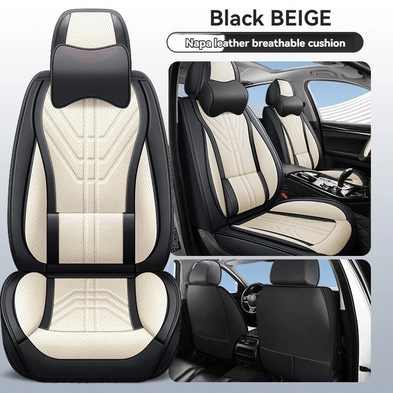 High-Quality Nappa Leather Car Seat Covers – Universal Fit for SEAT Models (LEON, Ibiza, Tarraco, Ateca, Arona, Formentor, Altea)