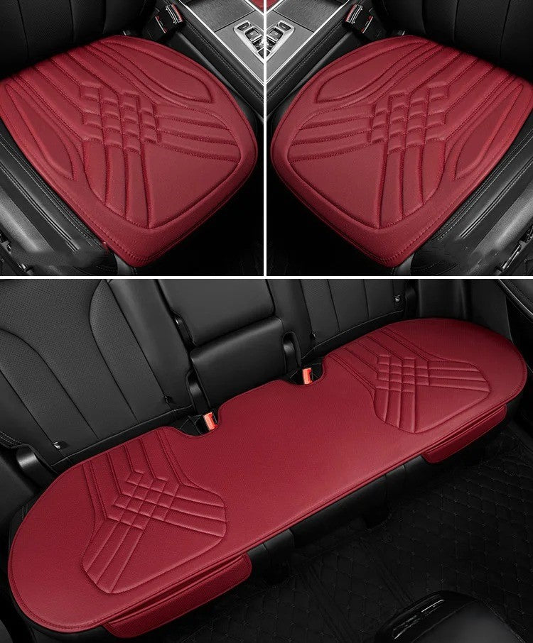 Universal PU Leather Car Seat Cushion – Easy to Clean, Non-Slip Seat Protector for Cars & SUVs