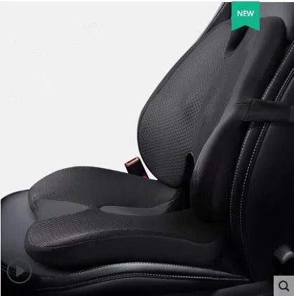 Memory Foam Car Seat Cushion & Back Support Pillow – Relieve Spine Pain and Pressure