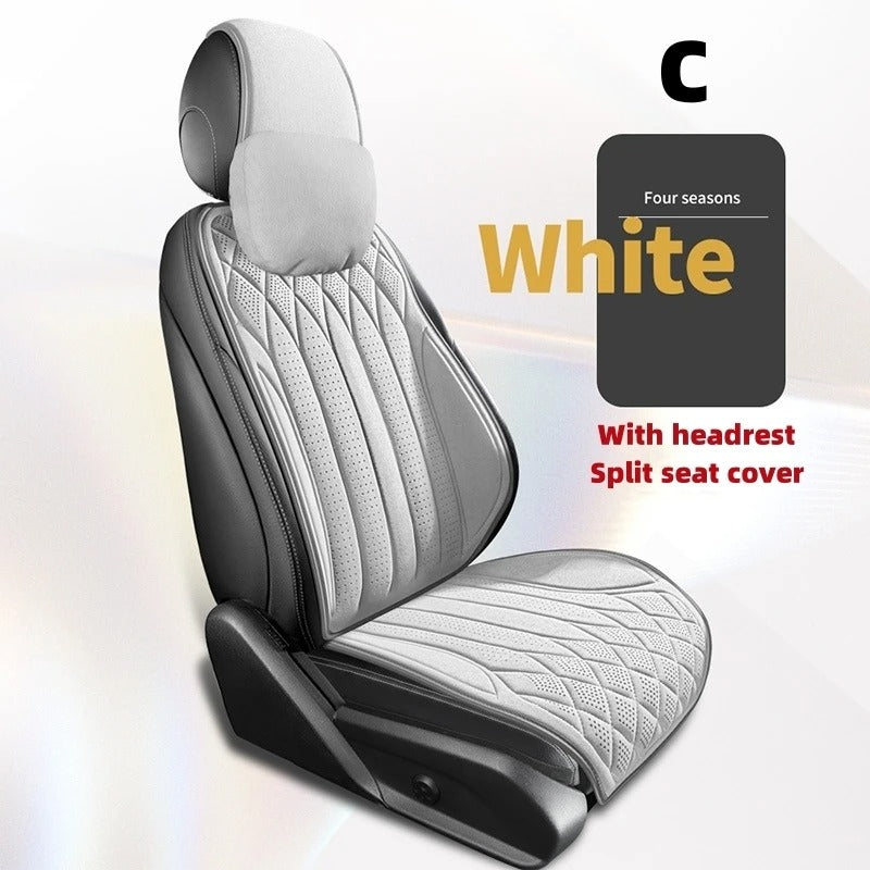 Breathable Luxurious Suede Car Seat Cover - Soft, Anti-Slip Driver’s Cushion for All-Season Comfort