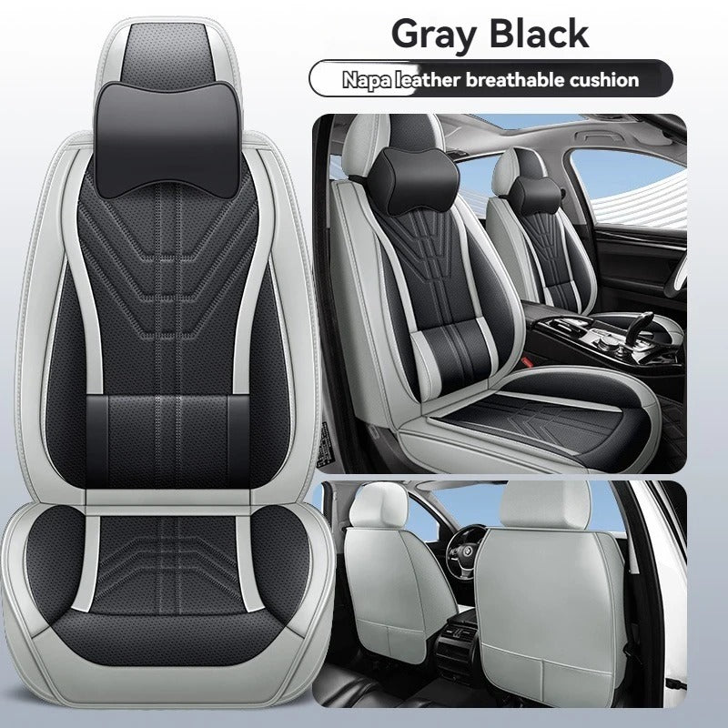 High-Quality Nappa Leather Car Seat Covers – Universal Fit for SEAT Models (LEON, Ibiza, Tarraco, Ateca, Arona, Formentor, Altea)