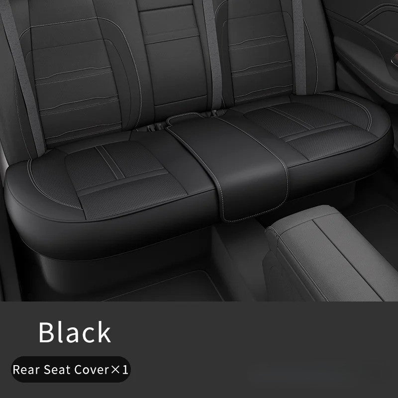 Full Set Nappa Leather Car Seat Covers – Waterproof, Universal Fit with Surround Bottom Design | Luxury Seat Protector for Cars, SUVs, Pickups