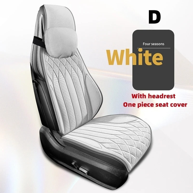 Breathable Luxurious Suede Car Seat Cover - Soft, Anti-Slip Driver’s Cushion for All-Season Comfort