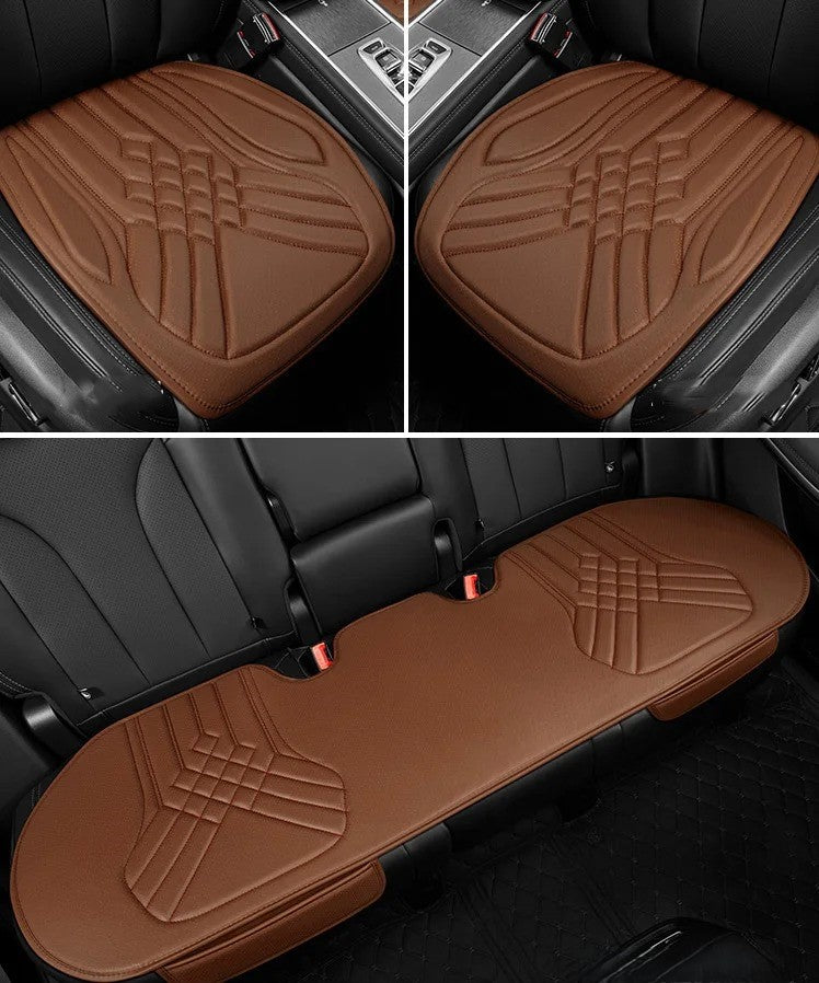 Universal PU Leather Car Seat Cushion – Easy to Clean, Non-Slip Seat Protector for Cars & SUVs