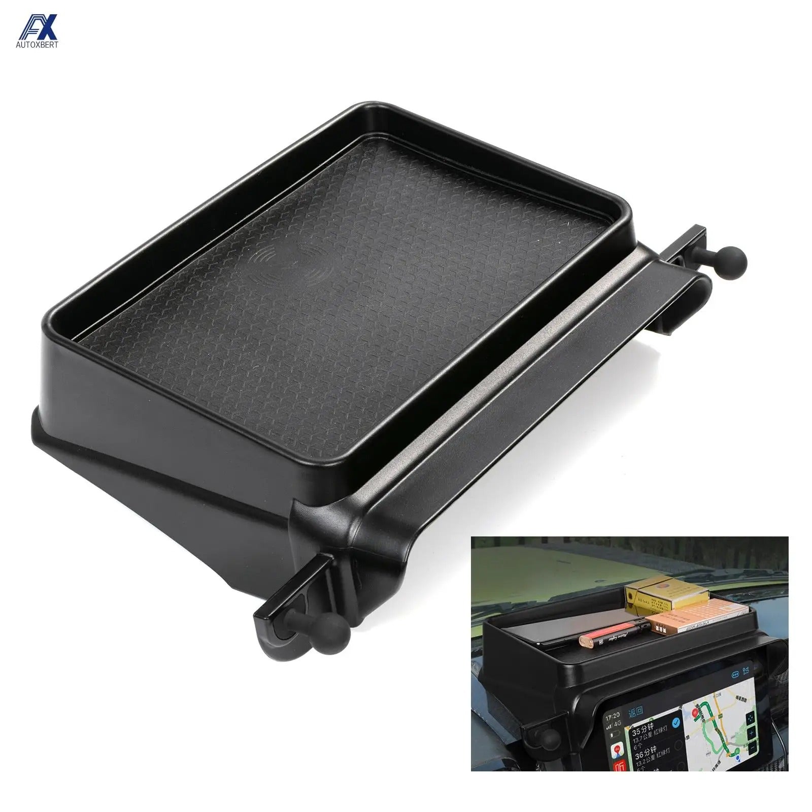 Central Dashboard Storage Box Tray – Phone Holder Organizer for Suzuki Jimny JB64 JB74W (2019-2022)