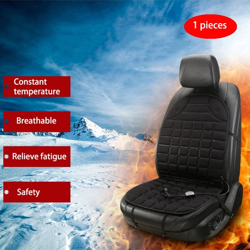 12V Car Heated Seat Cushion - Winter Heating Pad for One Seat