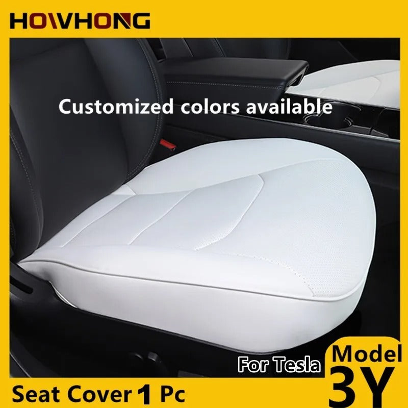 Custom-Made Seat Covers for Tesla Model 3/Y/S/X - Premium Nappa Leather with 8-Grade Anti-Fouling Protection