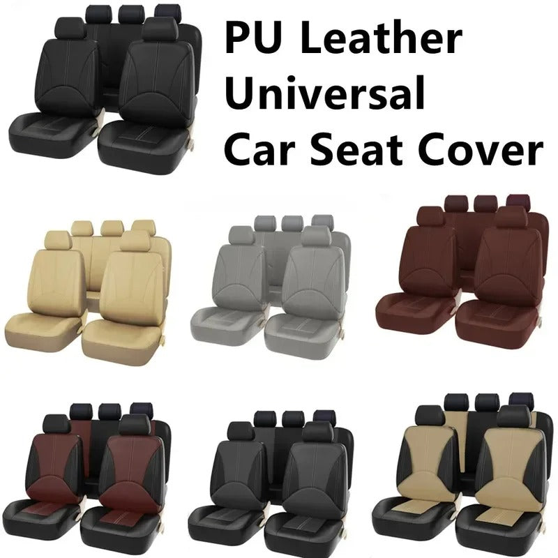 PU Leather Car Seat Covers for Honda Accord, Civic, CR-V, and More – Perforated Design for 4/9 Seats