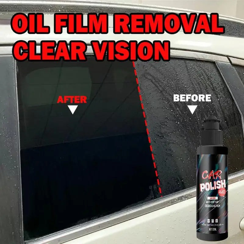 Car Glass Oil Film Cleaner – 100ml Windshield Polish & Scratch Removal Liquid