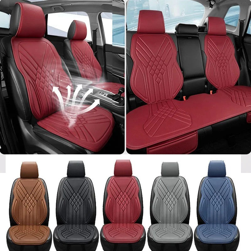 Universal PU Leather Car Seat Cushion – Easy to Clean, Non-Slip Seat Protector for Cars & SUVs