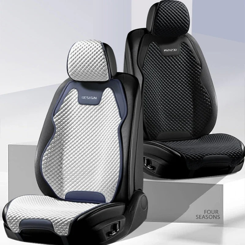 Ice Silk Car Seat Cushion - Ventilated, Durable, All-Season Universal Front Seat Cover