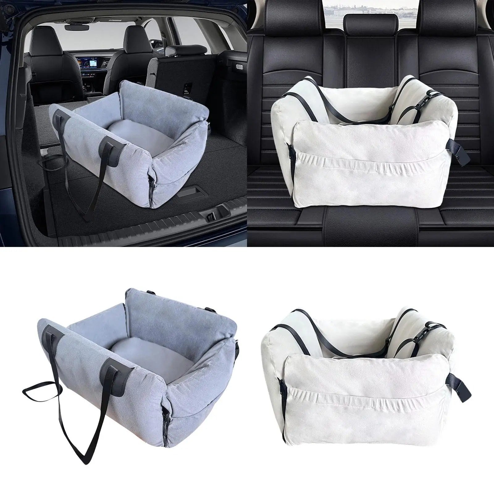 Small Dog Car Seat & Handbag – Portable Travel Bed for Pets