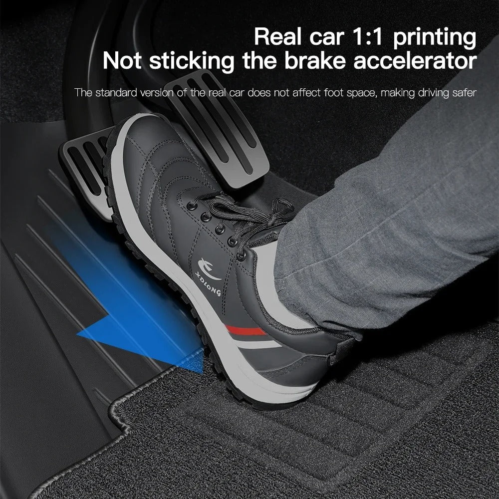 TPE Waterproof Anti-Slip Floor & Trunk Mat Set for Tesla Model Y (2021-2024) and Model 3 Highland - All-Weather Floor Liner