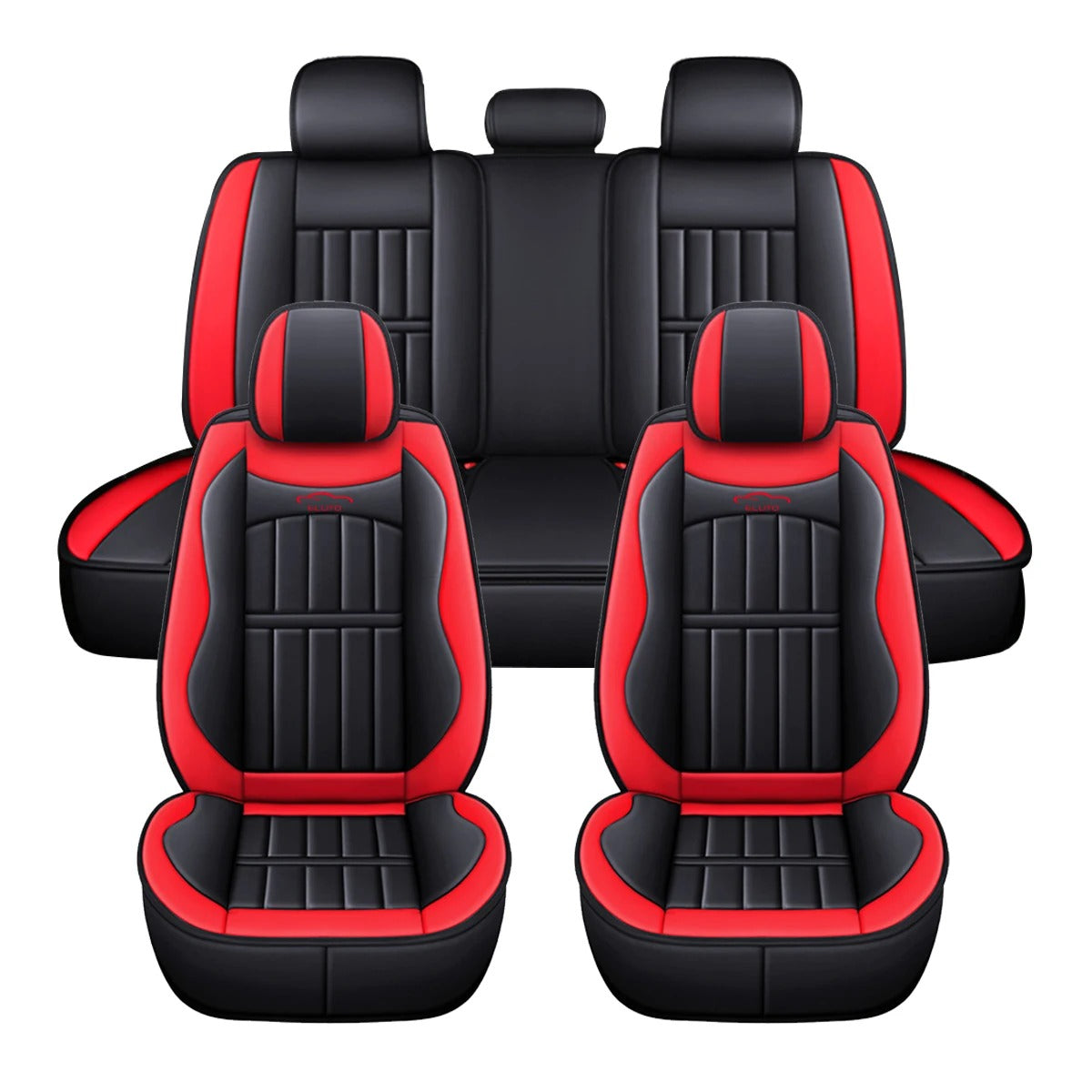 Premium Universal 5-Seat PU Leather Car Seat Covers Set - Complete Protection for Cars, SUVs, and Trucks