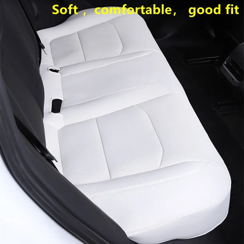 Custom-Made Seat Covers for Tesla Model 3/Y/S/X - Premium Nappa Leather with 8-Grade Anti-Fouling Protection
