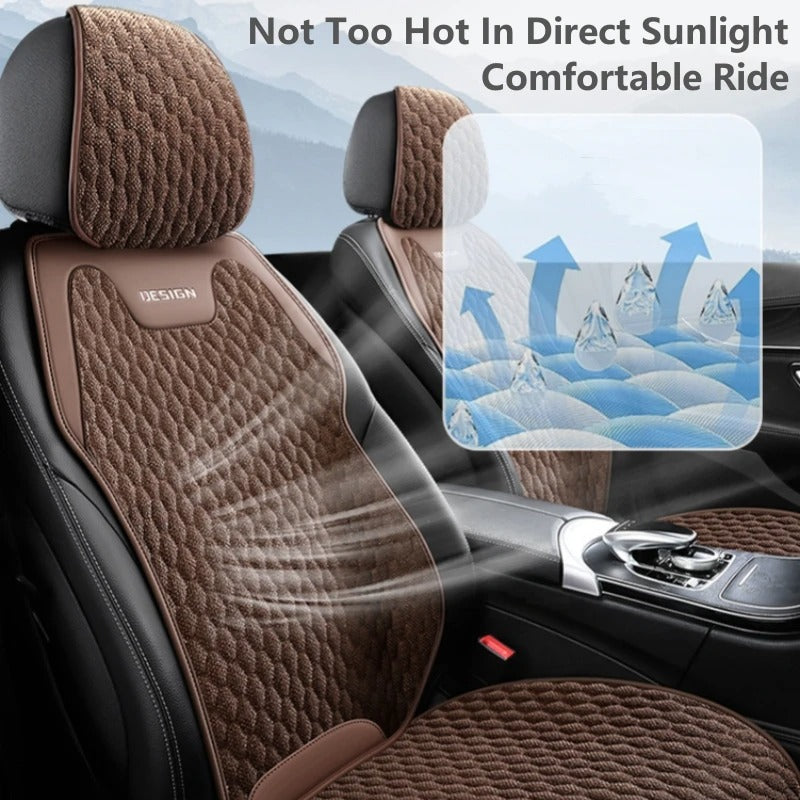 Ice Silk Car Seat Cushion - Breathable, Comfortable, Durable, All-Season Universal Front Seat Cover