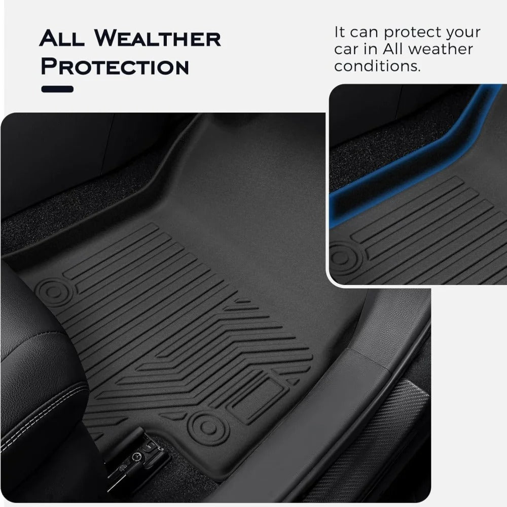 All-Weather TPE Waterproof Floor Mats for Toyota RAV4 (2020-2024) - Left Hand Drive