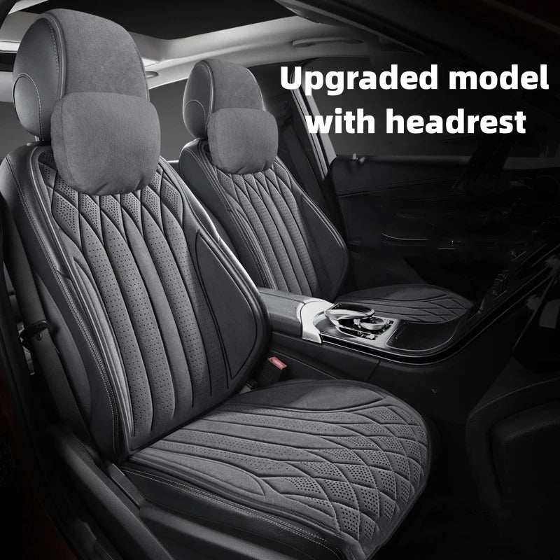 Breathable Luxurious Suede Car Seat Cover - Soft, Anti-Slip Driver’s Cushion for All-Season Comfort