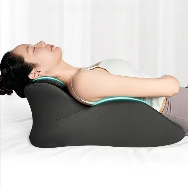 Ergonomic Memory Foam Prone Sleeping Pillow – Waist Support, Cervical Traction, and Full-Body Relaxation