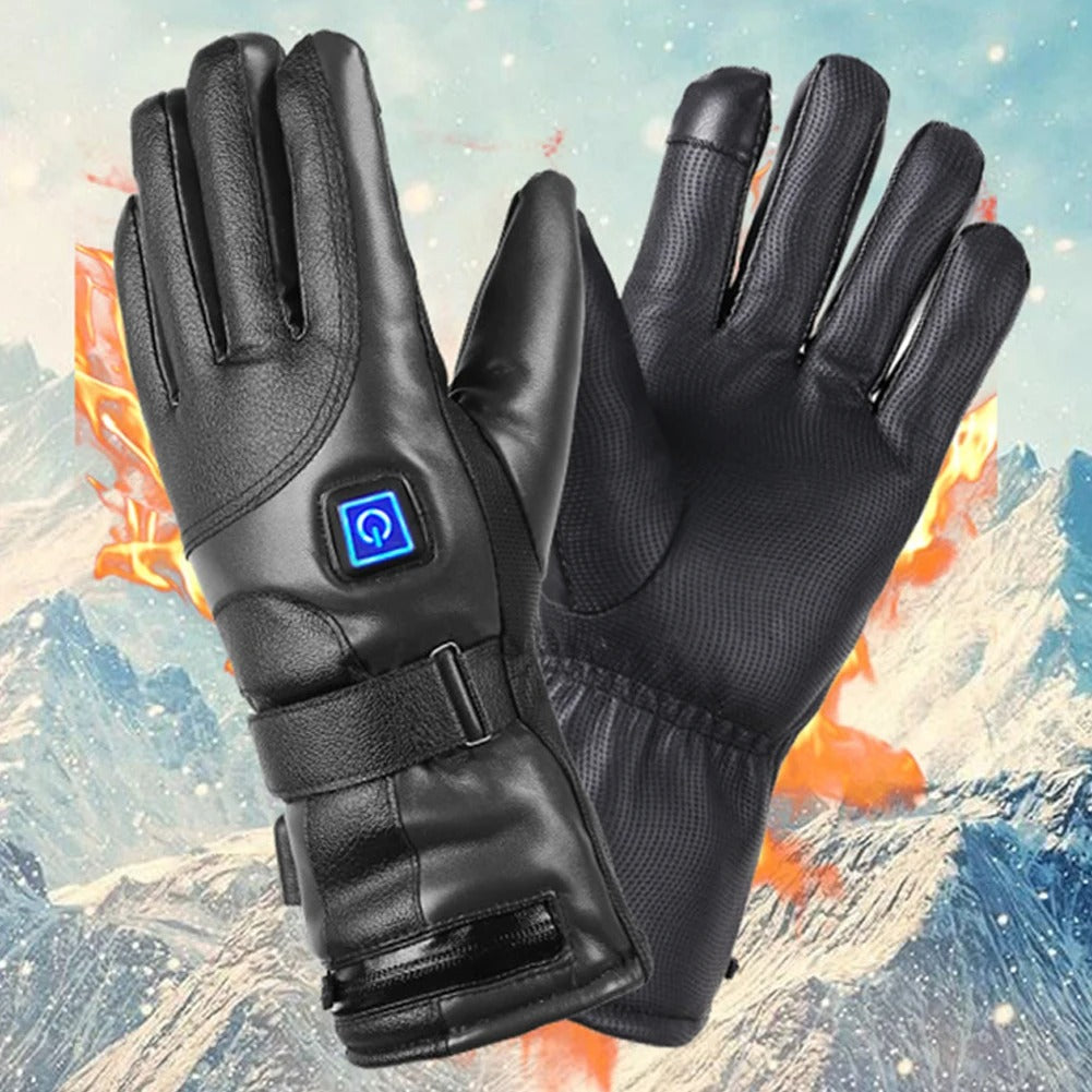 Waterproof Heated Gloves with 3 Temperature Levels – Rechargeable Hand Warmers for Outdoor Winter Activities