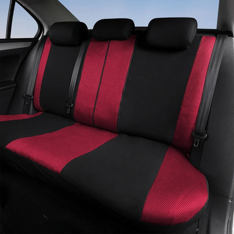 Full Set Car Seat Covers – Polyester Sandwich Material, Universal Fit for 5-Seater Vehicles, Airbag Compatible, for Car