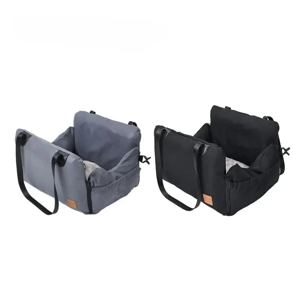 Thick Pet Car Seat Travel Carrier - Detachable, Washable, Ultra-Soft Travel Bed for Cats & Dogs