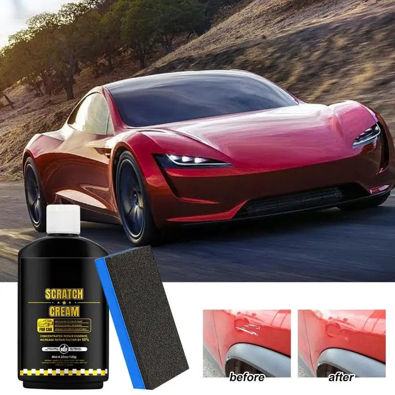 Car Scratch Remover Kit – Scratch & Swirl Repair Polish with Sponge