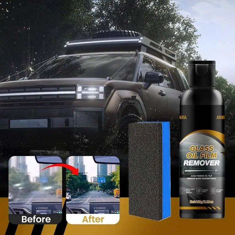 Professional Car Window Oil Film Cleaner – 150g Windshield & Glass Oil Film Remover