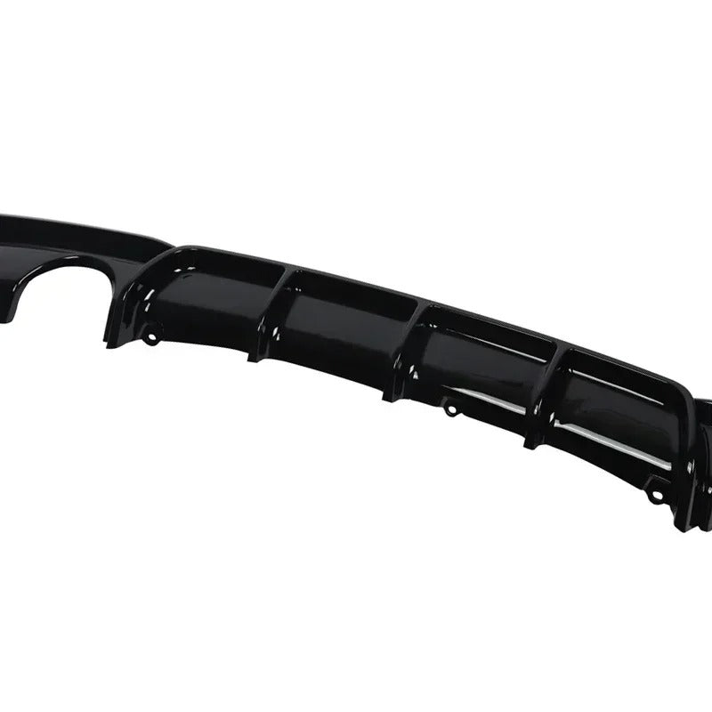 MagicKit Gloss Black Rear Bumper Diffuser for BMW F30 M-Sport (2012-2018) – Dual Exhaust Style