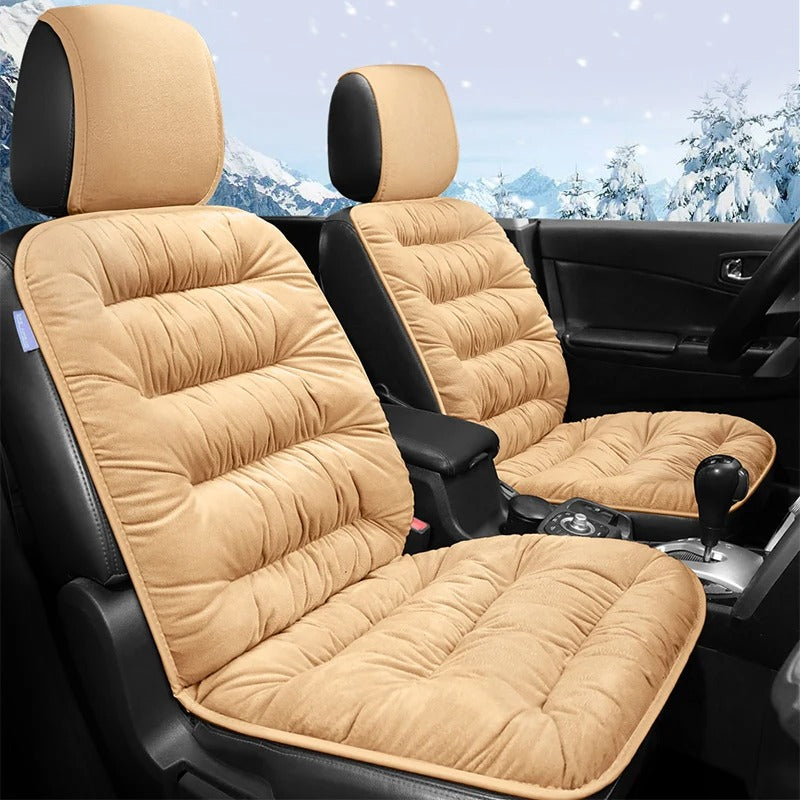 Winter Down Car Seat Cushion - Thickened, Soft, Split Headcap Design for Front Seats