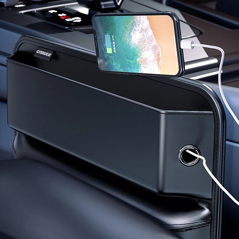 Car Slot Central Control Storage Box – Leather Seat Crevice Organizer