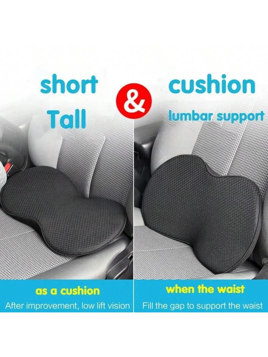 Memory Foam Car Seat Cushion – Height-Boosting Mini Seat Cushion for All Seasons