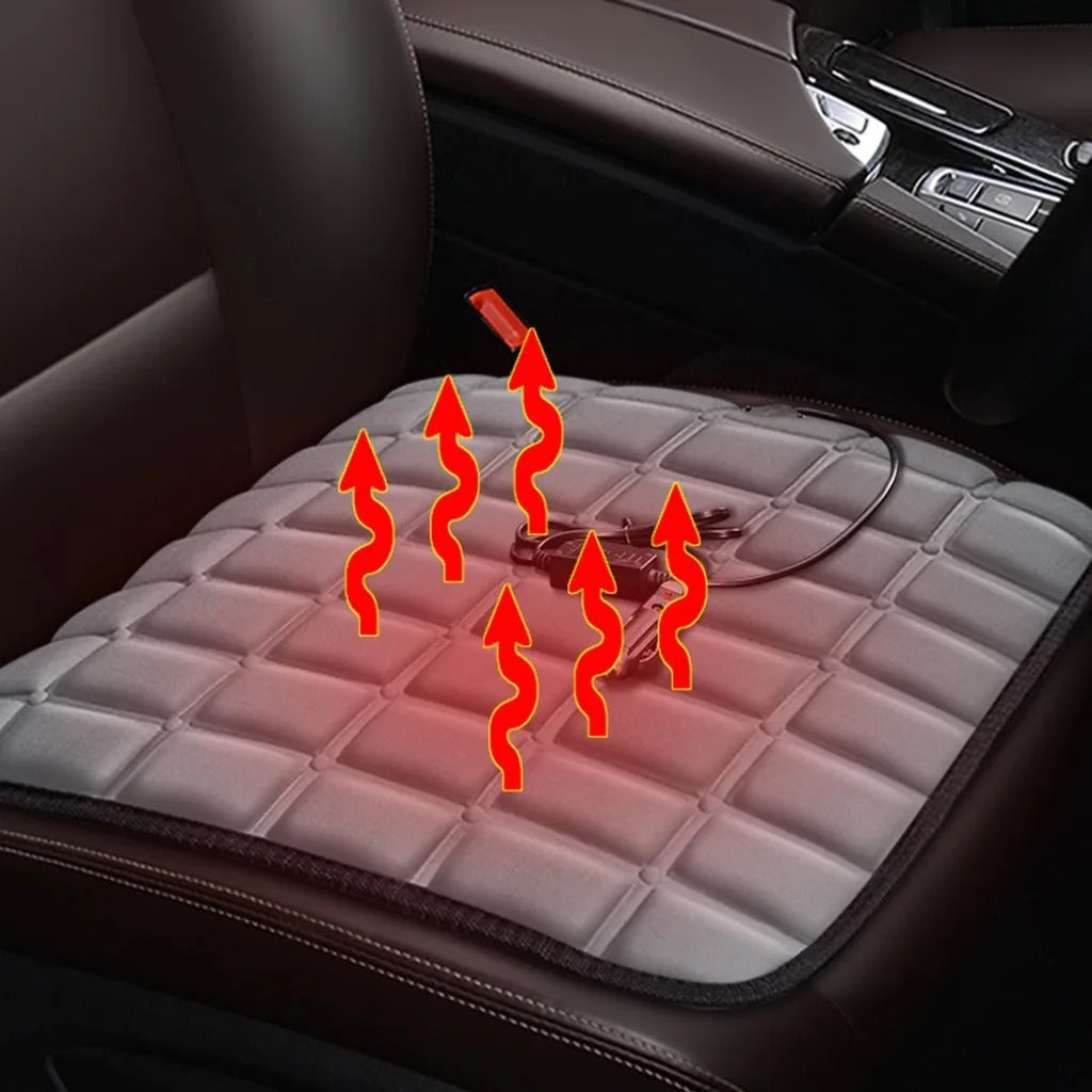 Universal Car Seat Heater Cushion – 12V Winter Heated Seat Cover with High/Low Temperature Control