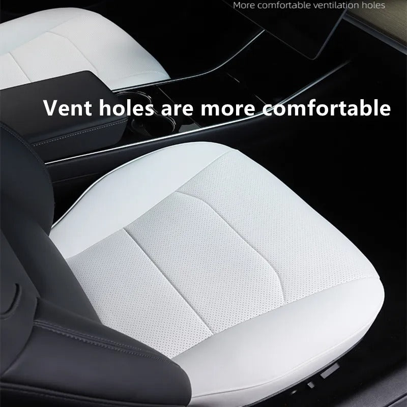 Custom-Made Seat Covers for Tesla Model 3/Y/S/X - Premium Nappa Leather with 8-Grade Anti-Fouling Protection