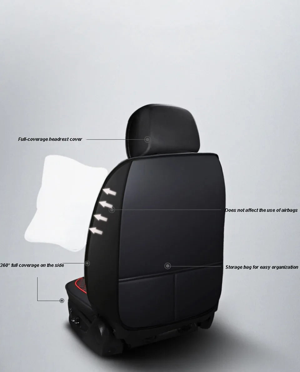 Universal Leather Car Seat Cover for Car Discovery Sport - All-Season Thin Design