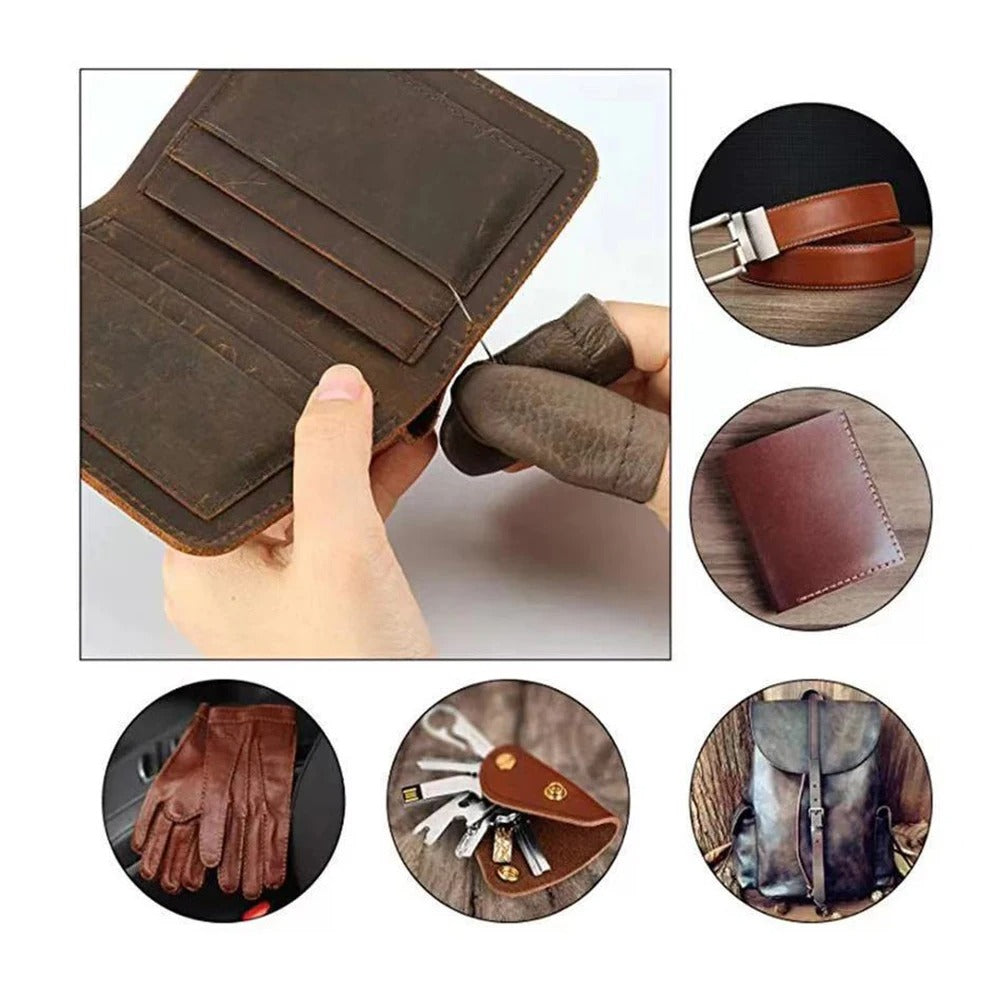 69-Piece Professional Leather Craft Tools - Saddle Groover Kit for DIY Carving, Stitching, and Punching