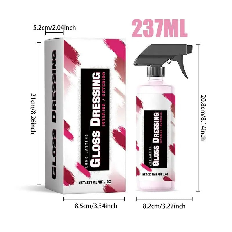 Multi-Functional Interior Dressing & Quick Coating Spray – High Protection Car Detailing Solution (237ml) - Delicate Leather  