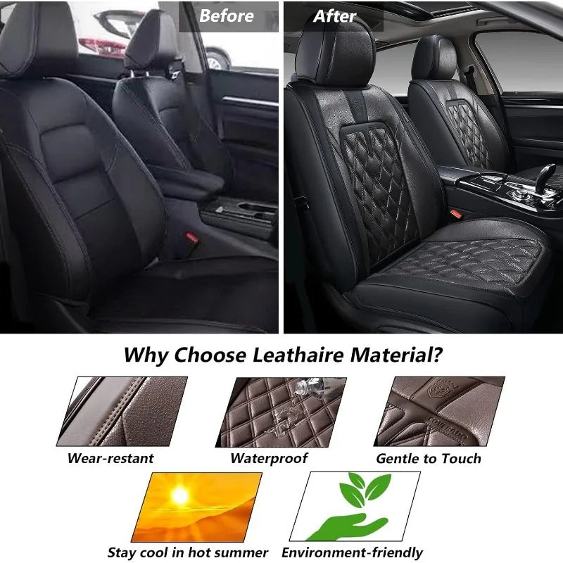 12V Heated Car Seat Cover - Fast Heating, Winter Warmer, Eco-Friendly Fabric, Waterproof Protection