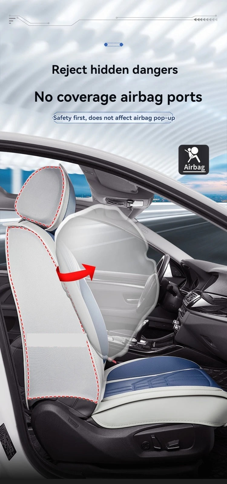 High-Quality Nappa Leather Car Seat Covers – Universal Fit for SEAT Models (LEON, Ibiza, Tarraco, Ateca, Arona, Formentor, Altea)