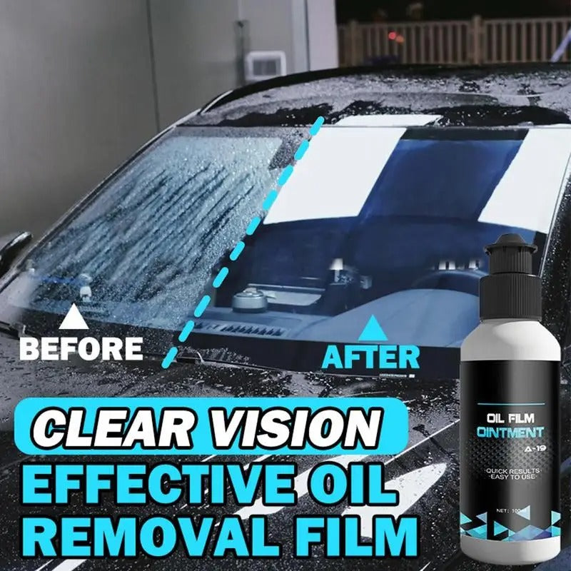 Professional Oil Film Remover – Glass Cleaner for Car Windows & Windshields