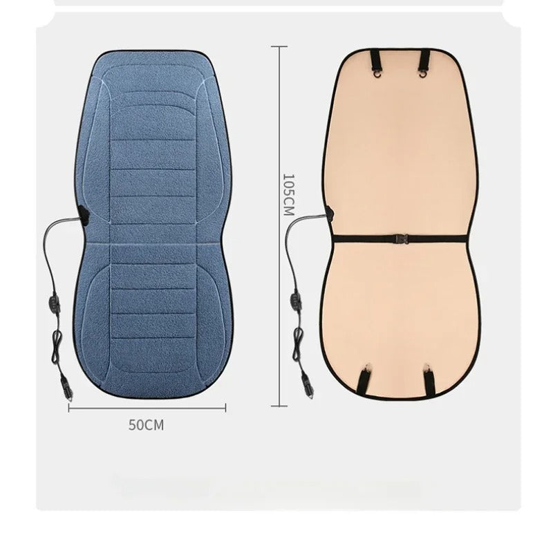 Heated Car Seat Cover – Winter Seat Warmer for Back and Seat, 12V Universal