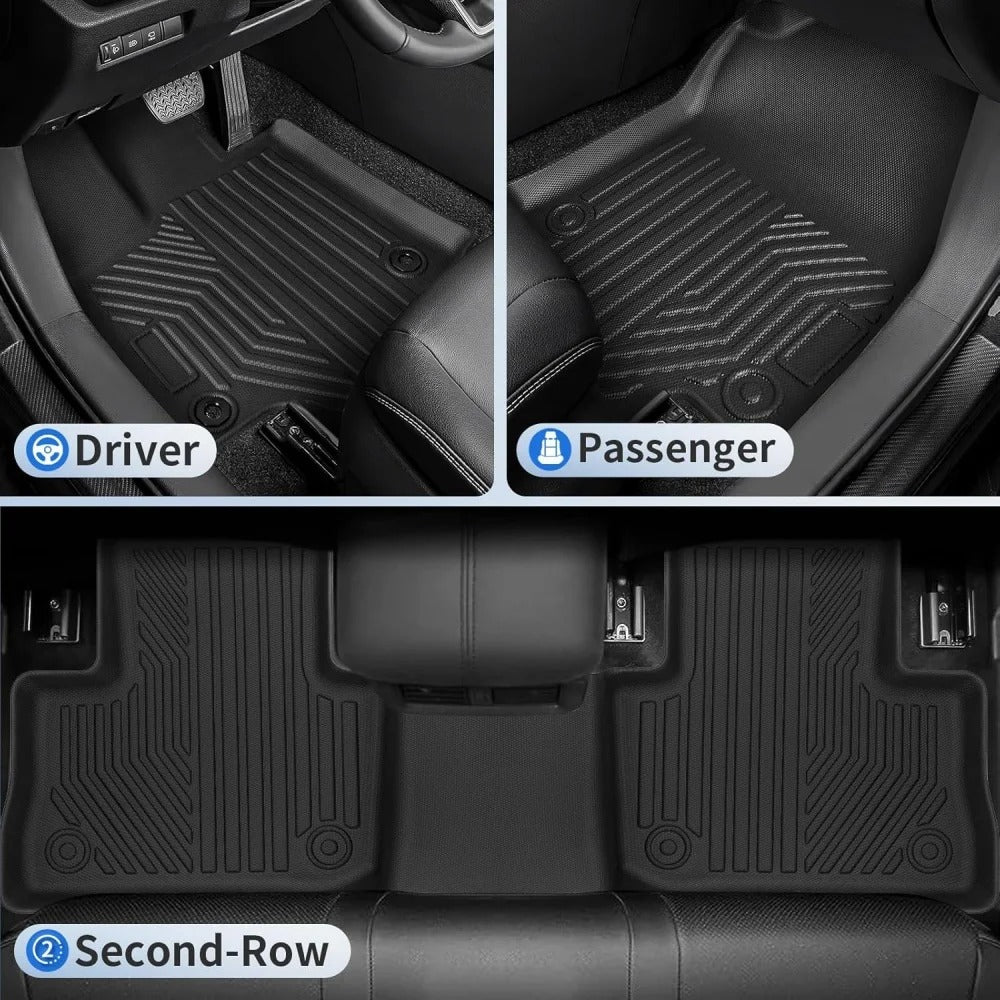 All-Weather TPE Waterproof Floor Mats for Toyota RAV4 (2020-2024) - Left Hand Drive