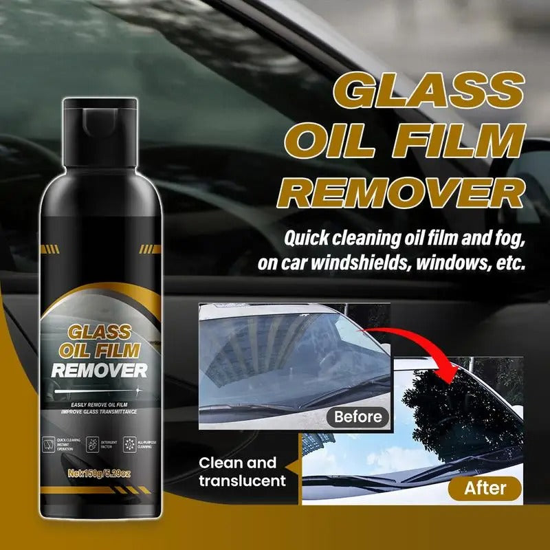 Professional Car Window Oil Film Cleaner – 150g Windshield & Glass Oil Film Remover
