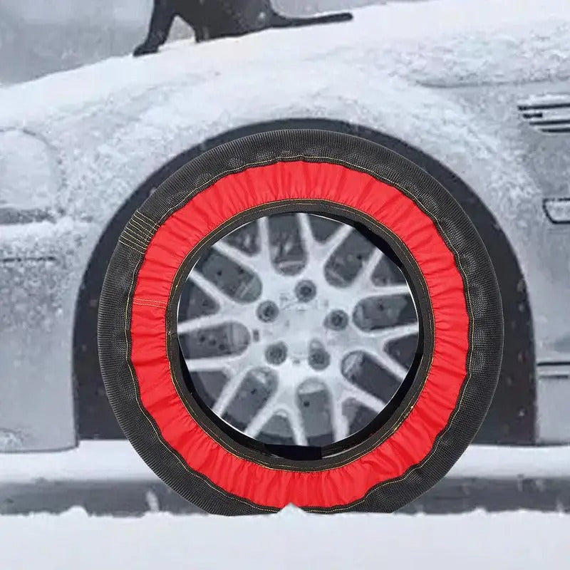 Snow Socks for Cars – High-Strength Anti-Skid Traction Device for SUVs & Sedans