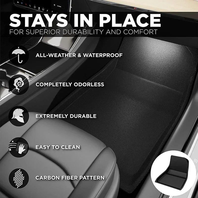 Tesla Model Y/3 Floor Mat & Trunk Luggage Mat (2017-2024) - All-Weather Protection for Left & Right Hand Drive (LHD/RHD)