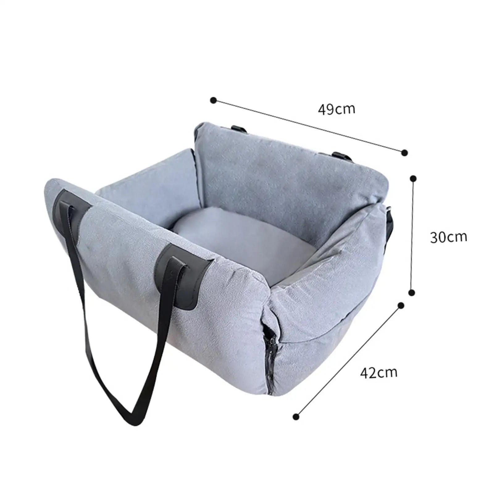 Small Dog Car Seat & Handbag – Portable Travel Bed for Pets