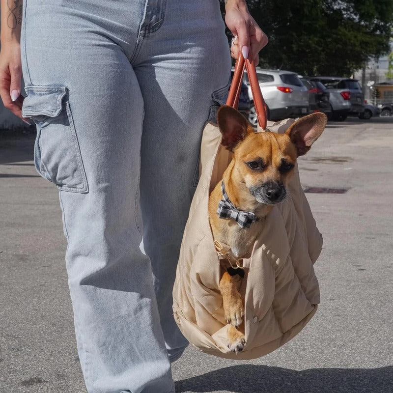 Safety Dog Car Carrier Handbag Seat - Portable Puppy Tote for Small Dogs & Cats