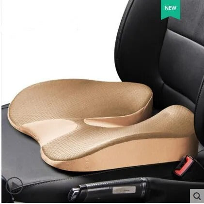 Memory Foam Car Seat Cushion & Back Support Pillow – Relieve Spine Pain and Pressure