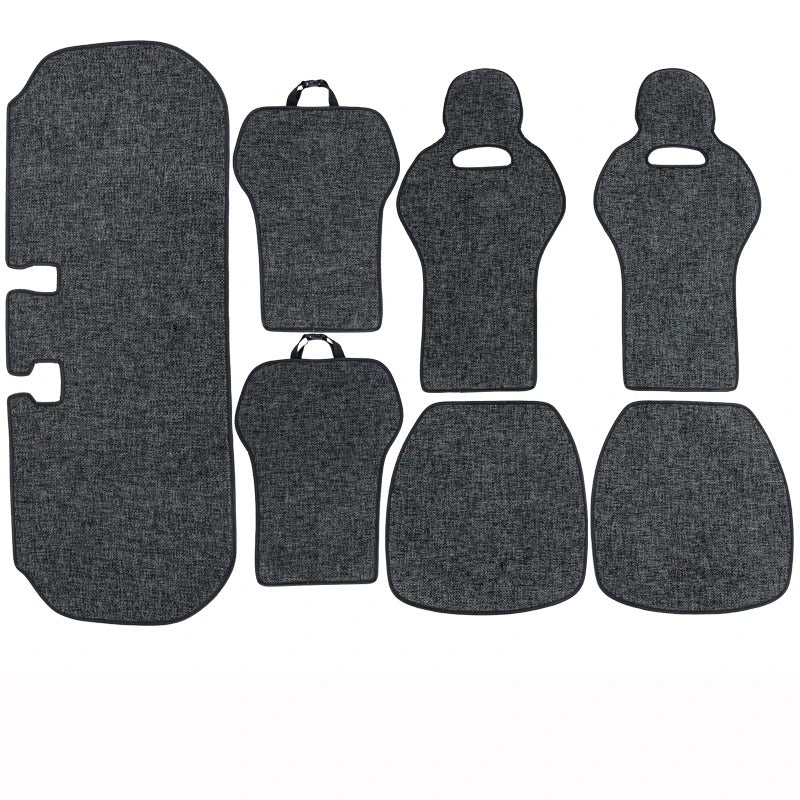 3-Piece Flax Cotton Car Seat Covers – Breathable, Comfortable, and Eco-Friendly Cushion Protection for All Seasons